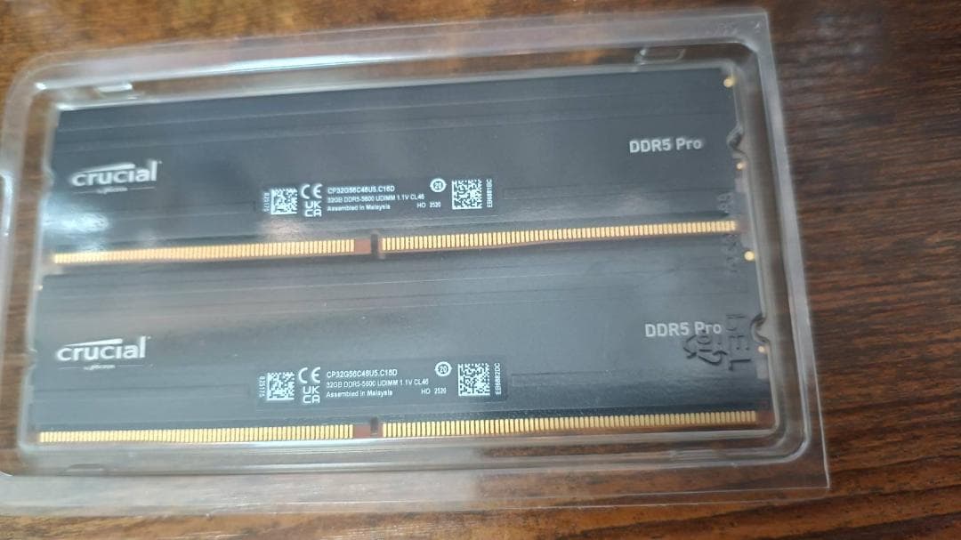 Crucial Pro 64GB(32GB×2) 5600MHz メモリ