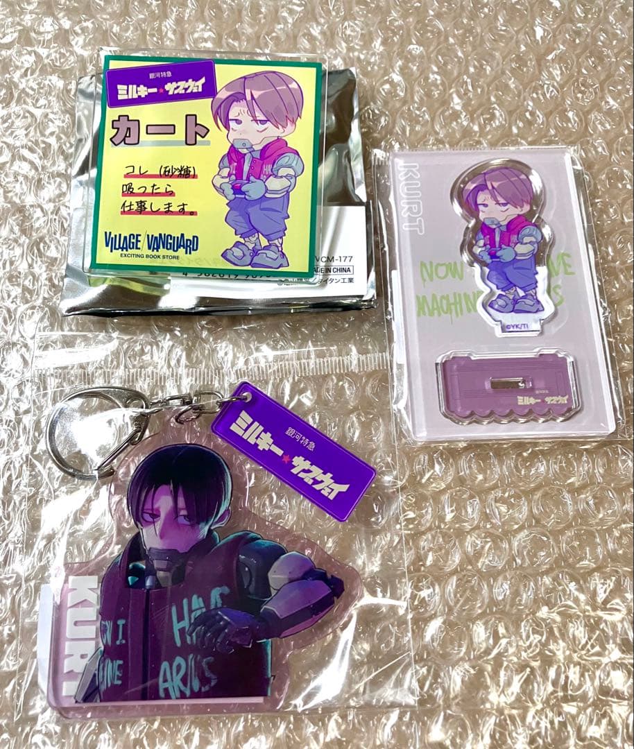 銀河特急 ミルキー☆サブウェイ カート アクリルpopバッジ ヴィレヴァン