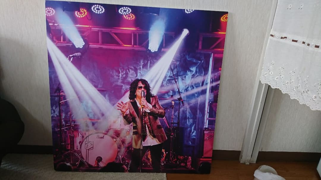 KISSのポール・スタンレーさんの直筆サイン付き非売品グラフィックパネル