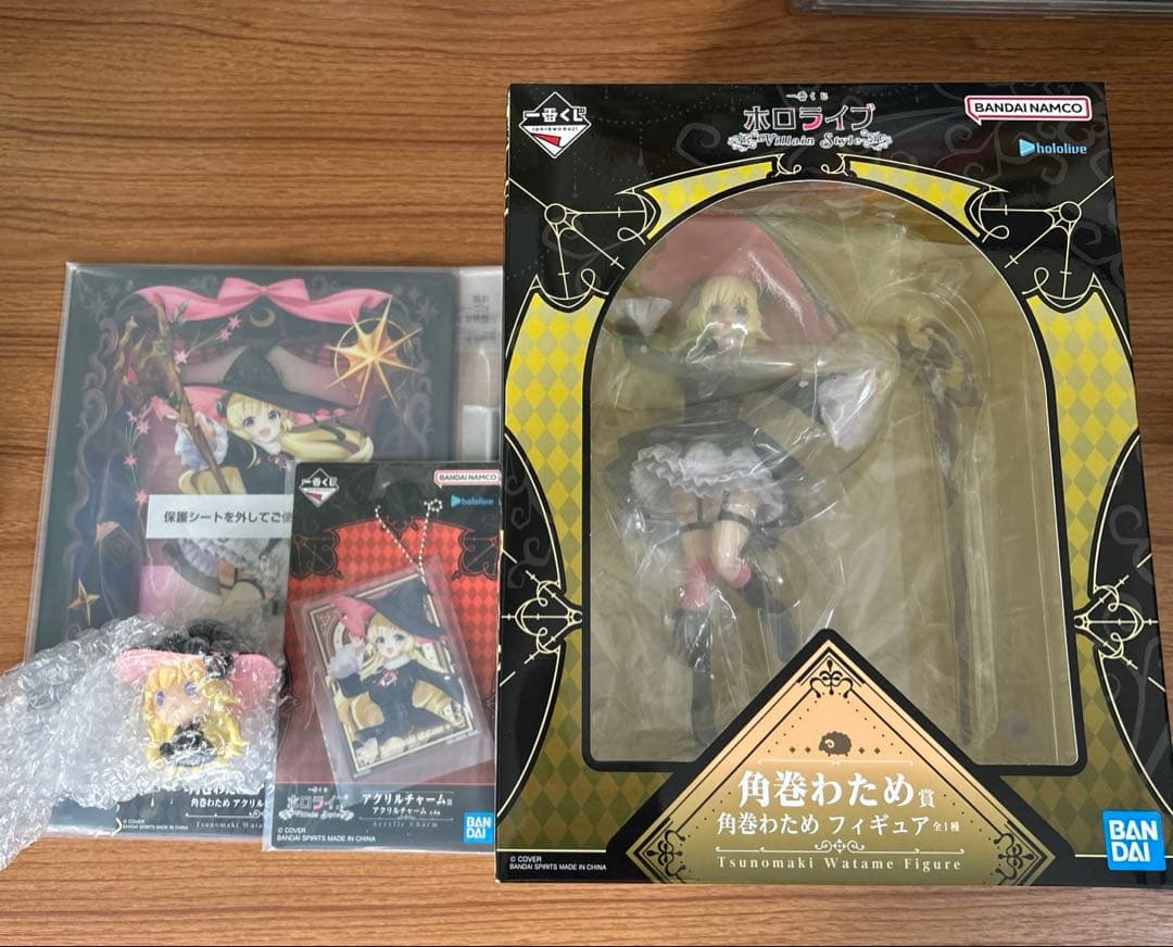 一番くじ ホロライブ 角巻わため フィギュア アクリルボード ちょこのっこセット