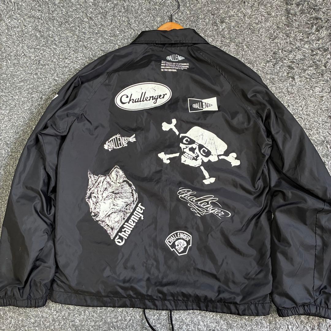 【希少】CHALLENGER 7周年記念 ロゴコーチジャケット 黒 Sサイズ