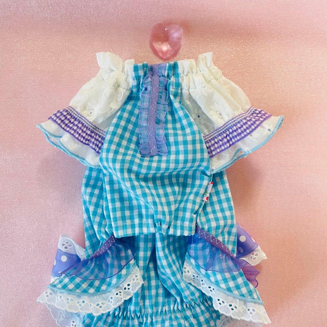 ギンガムチュニック　ギンガムワンピース　　♡オーダー受付中♡　犬服　ハンドメイド