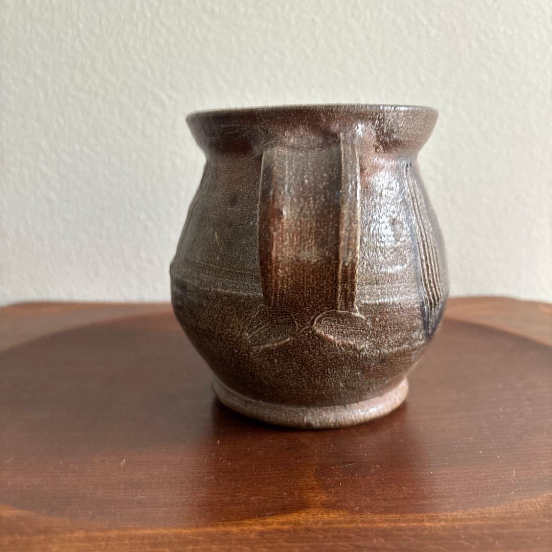 櫛掻き ピッチャー 塩釉 民藝