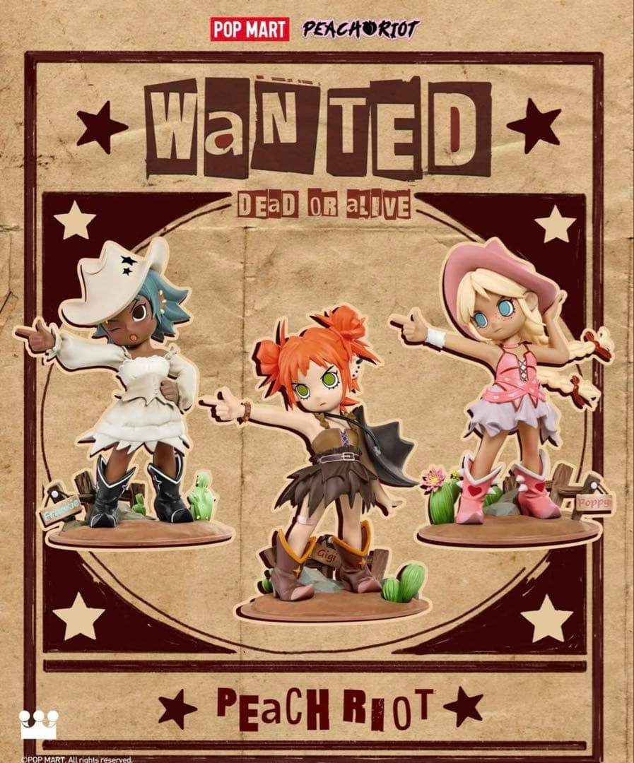 その他 POPMART LIL PEACH RIOT WESTERN RIOT