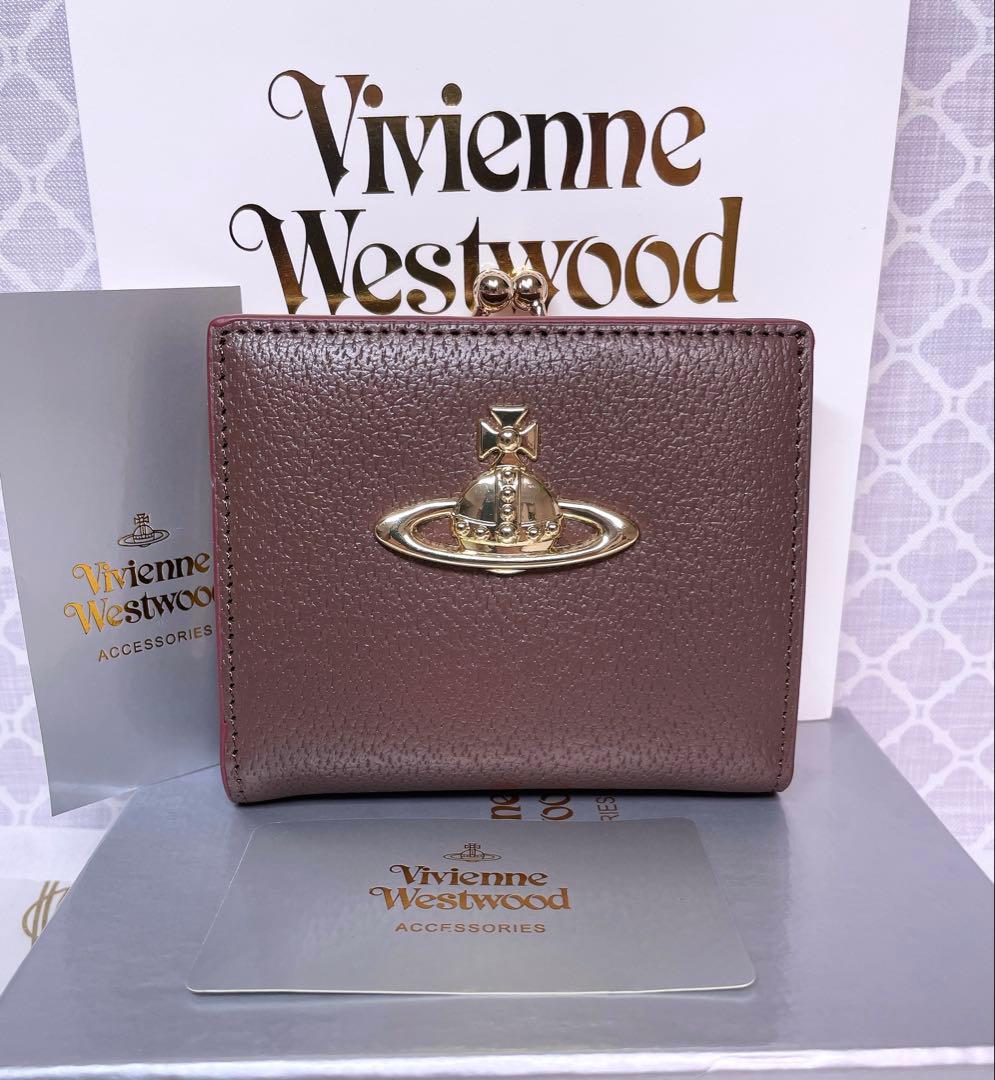 【最新作☆美しい】オーブ ヴィヴィアン・ウエストウッド 二折財布 ブラウン