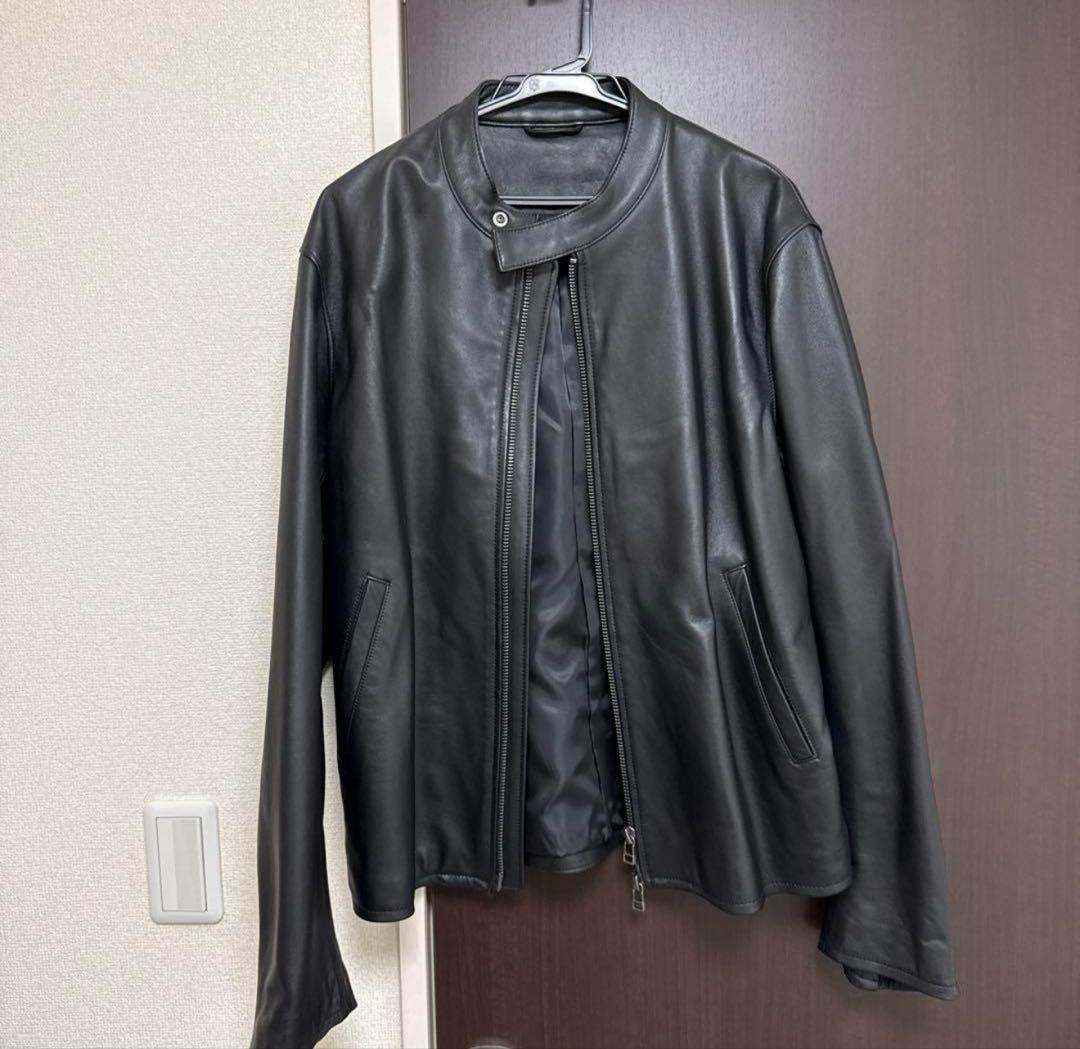 B:MING by BEAMS ブラック レザー シングルライダースジャケット