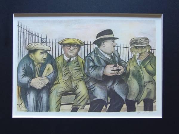 Ben Shahn、Seward Park、大判希少画集画、新品額装付