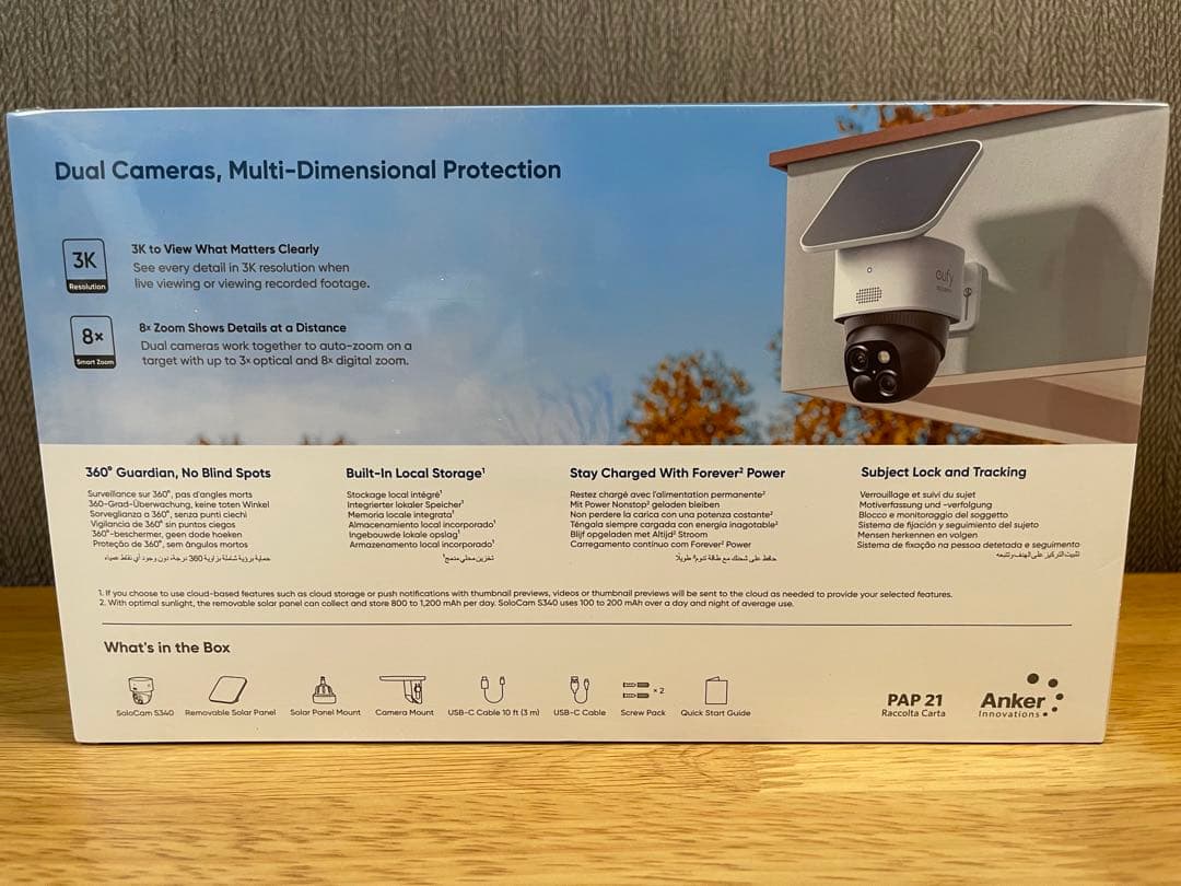 ★☆【未開封品】Anker eufy Security SoloCam S340