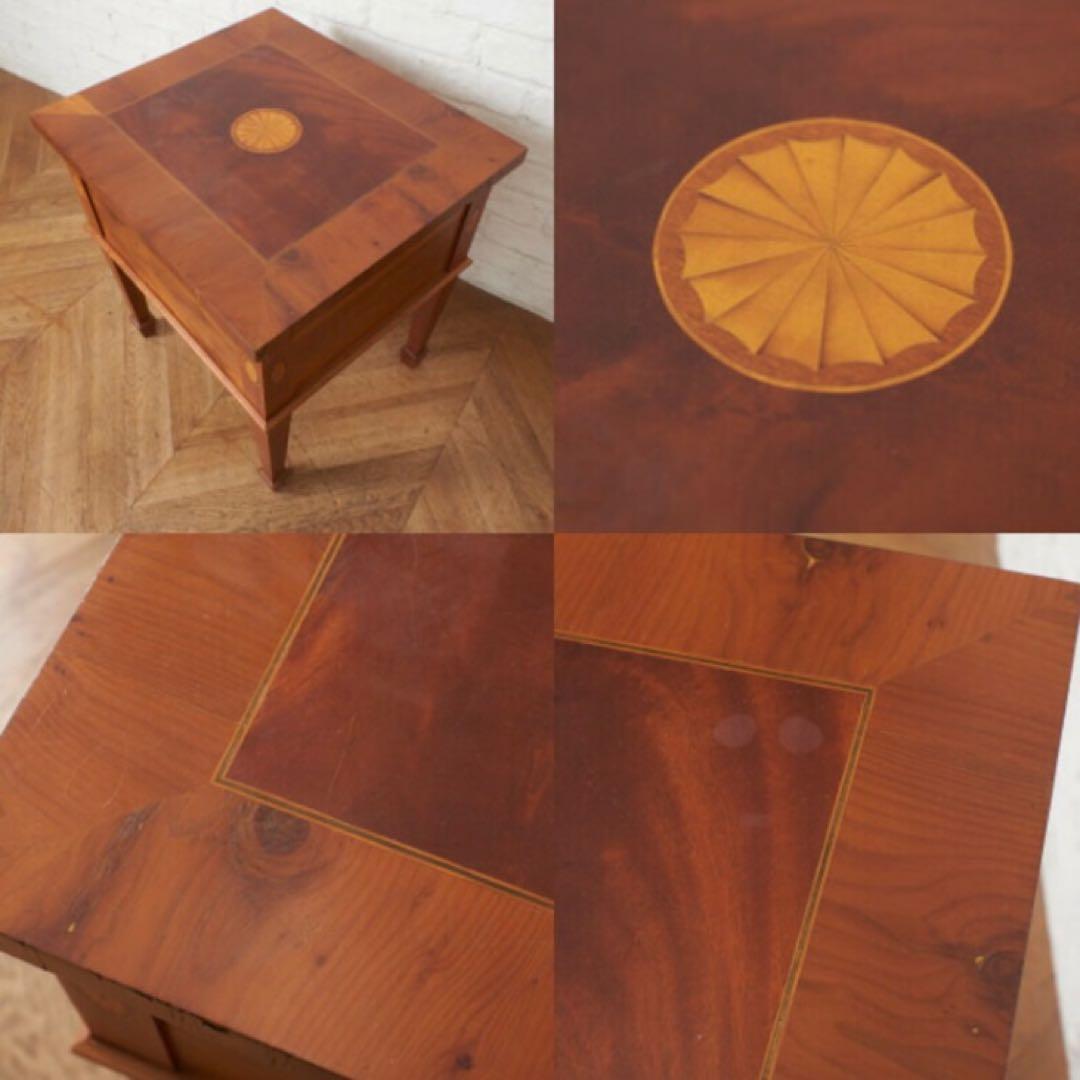 【マホガニー／アンティーク】サイドテーブル・オケージョナルテーブル