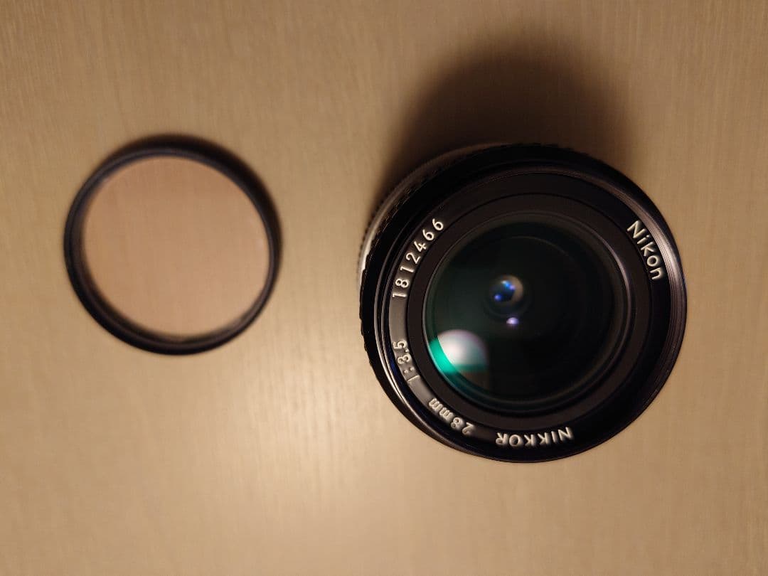 白*木様 Nikon EMとFG一眼レフカメラ Nikkor28㍉F3.5レンズ