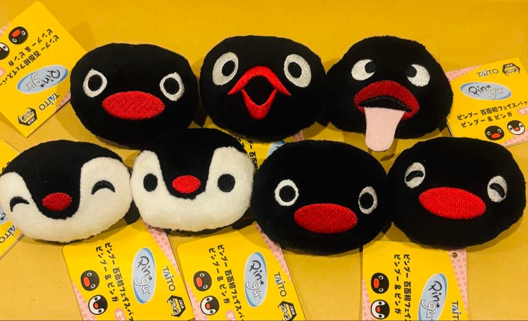 ピングー 百面相フェイスバッジ ピング&ピンガ 全7種