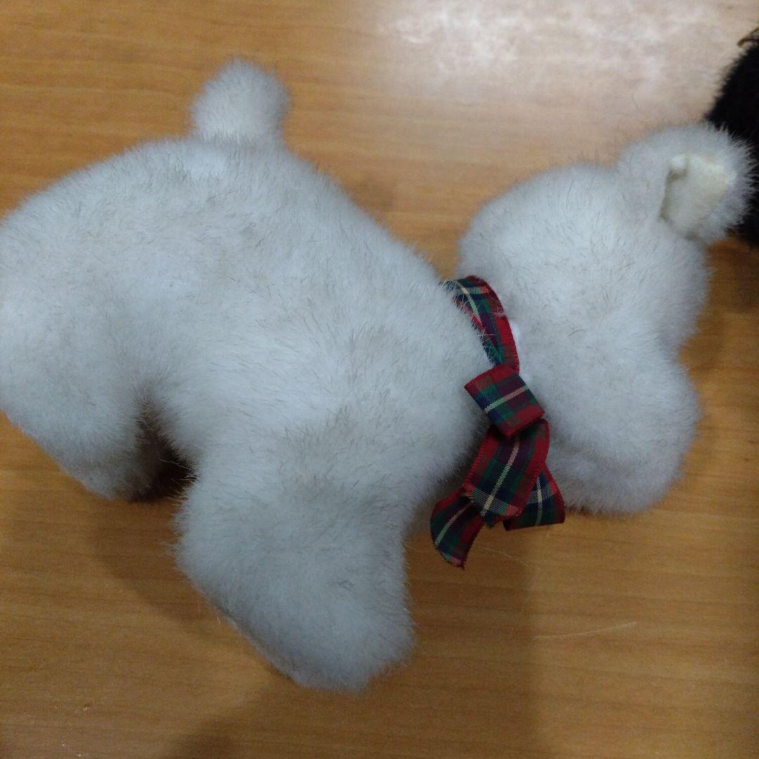 吉徳ぬいぐるみ　犬　テリア　子犬　ペア　レトロ