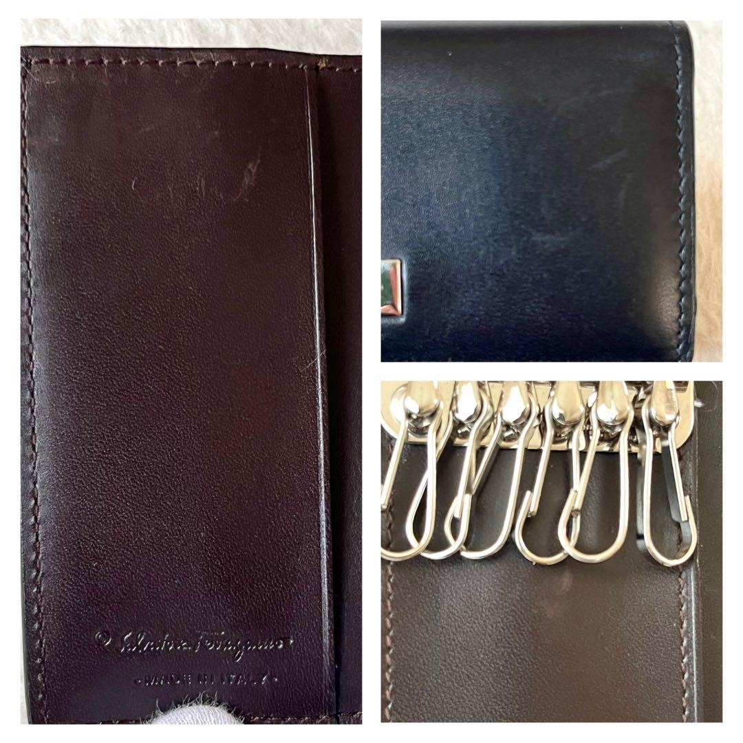 サルヴァトーレフェラガモ キーケース 6連 キーリング 札入れ 男女兼用