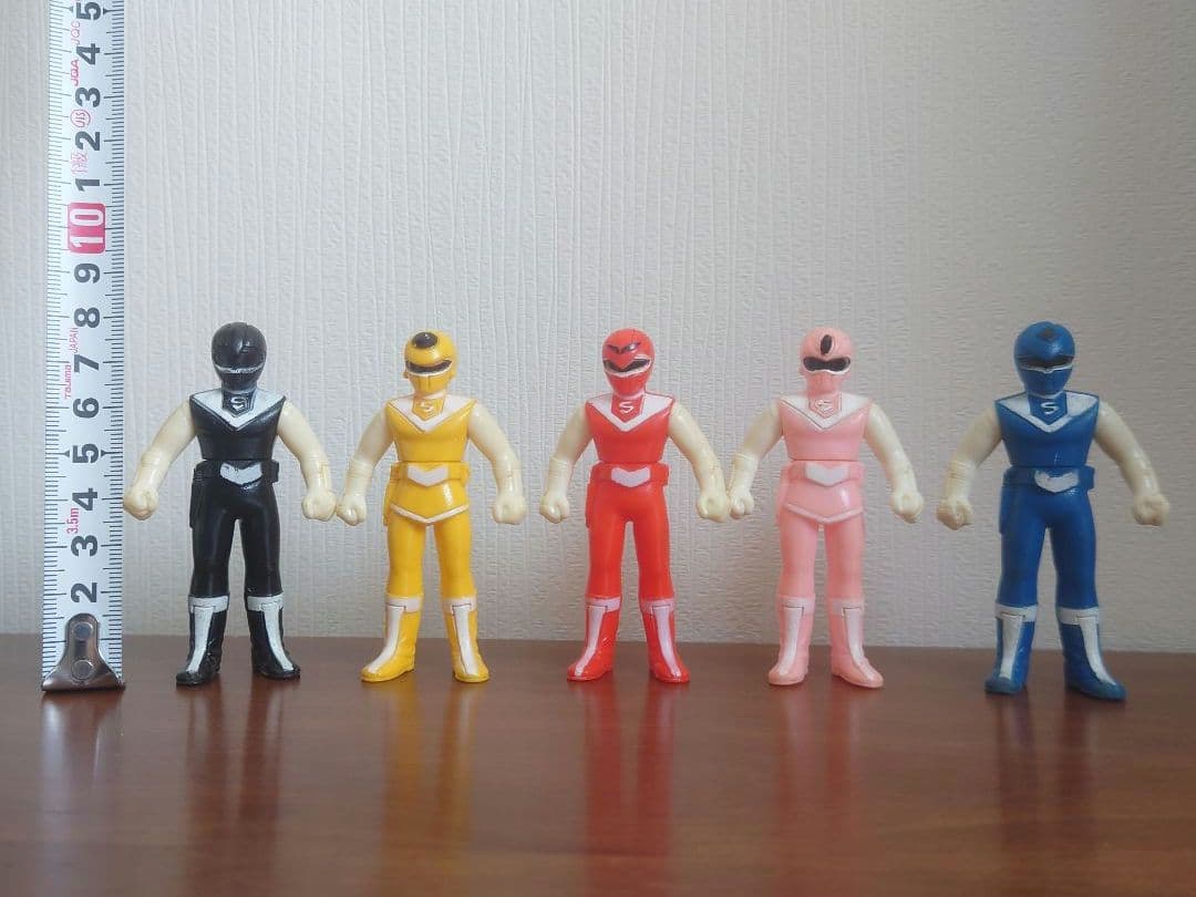 光戦隊マスクマン　1987年　食玩　ソフビ　5体セット