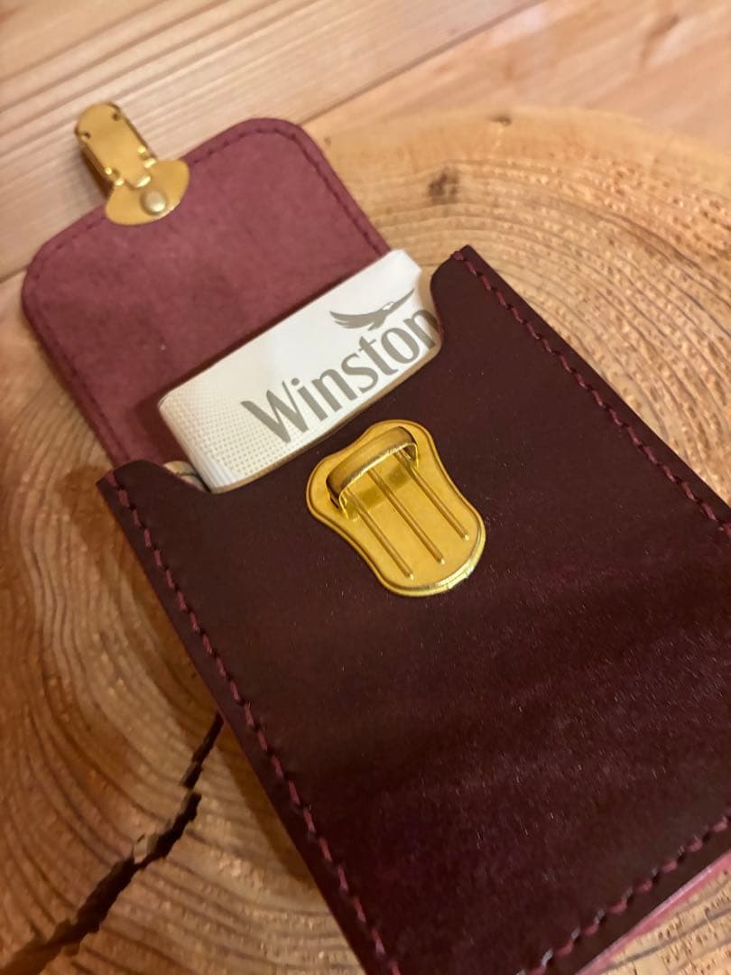 【マツ】タバコケース　ルガトショルダー　手縫い　キャンモア