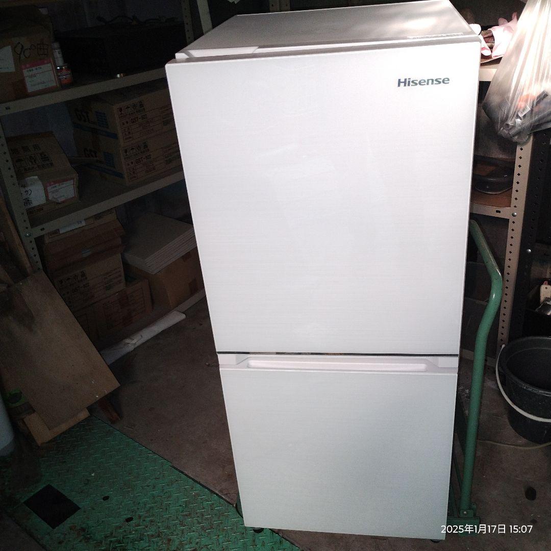 引き取り限定、 ハイセンス冷蔵庫2020年製2ドア134リットル　ノンフロン