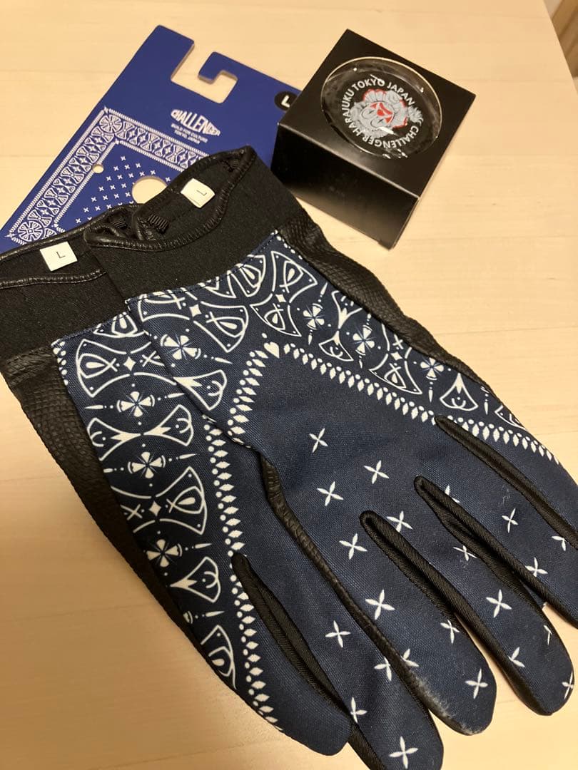Challenger バンダナ柄 手袋 Lサイズ