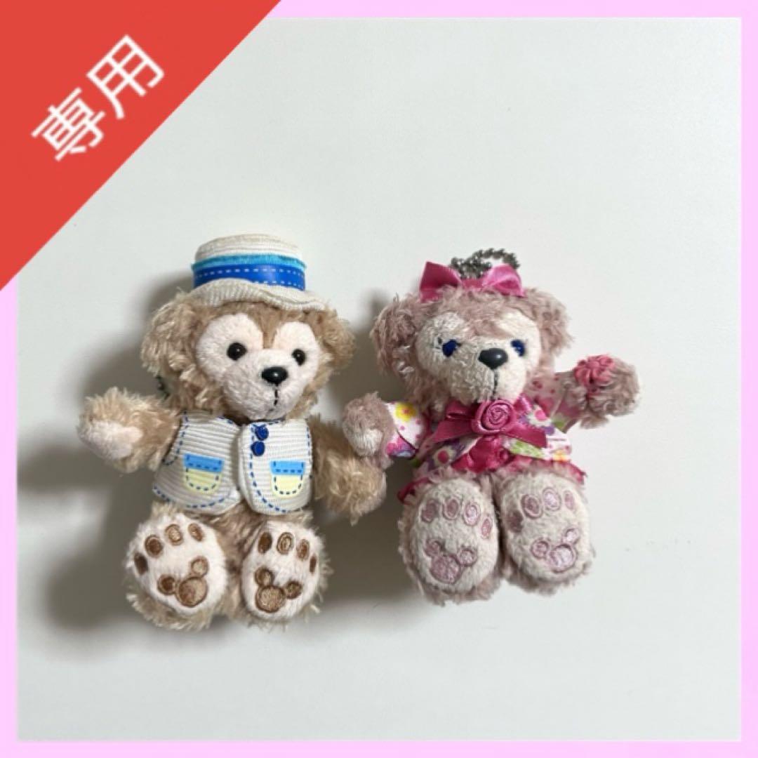 専用】ディズニー ダッフィー シェリーメイ スプリング ぬいぐるみ ストラップ