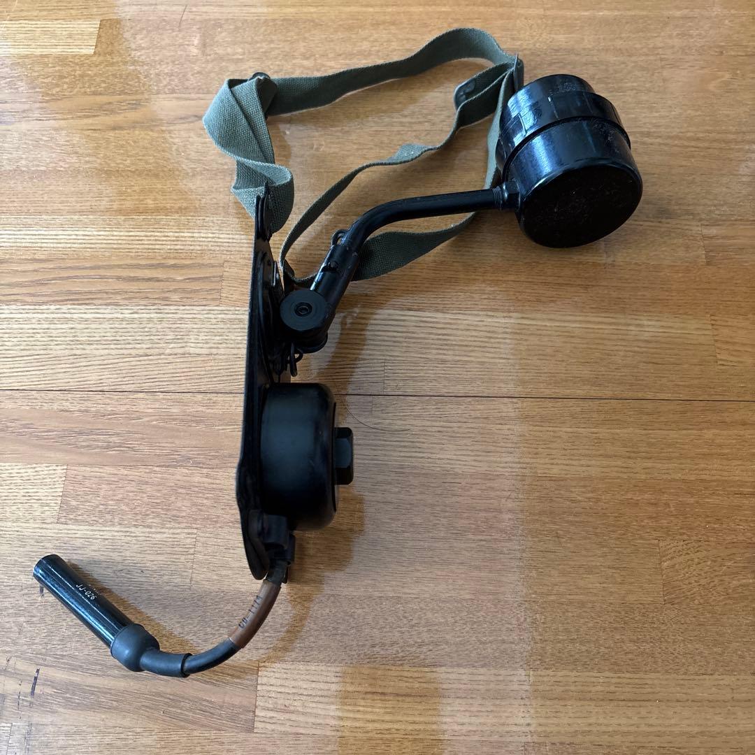 米海軍通信機器　受話器　無電池電話送話部