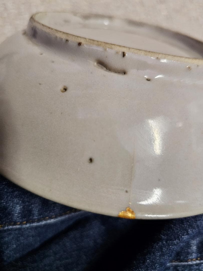 で 中国 明時代 白磁皿 振りものあります