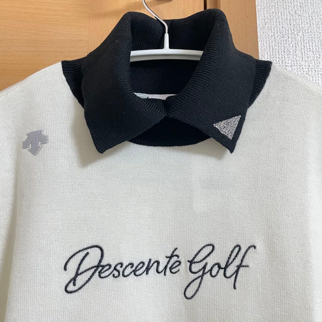 新品♡DESCENTE デサントゴルフ　ニットセーター　リュクス　クリスタル