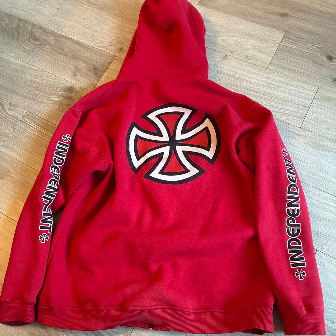 INDEPENDENT レッド パーカー 90s オールドスケート