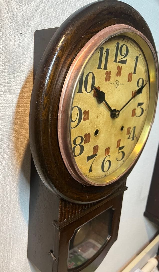 精工舎SEIKOSHA振り子時計ゼンマイ掛け時計柱時計古時計ボンボン時計