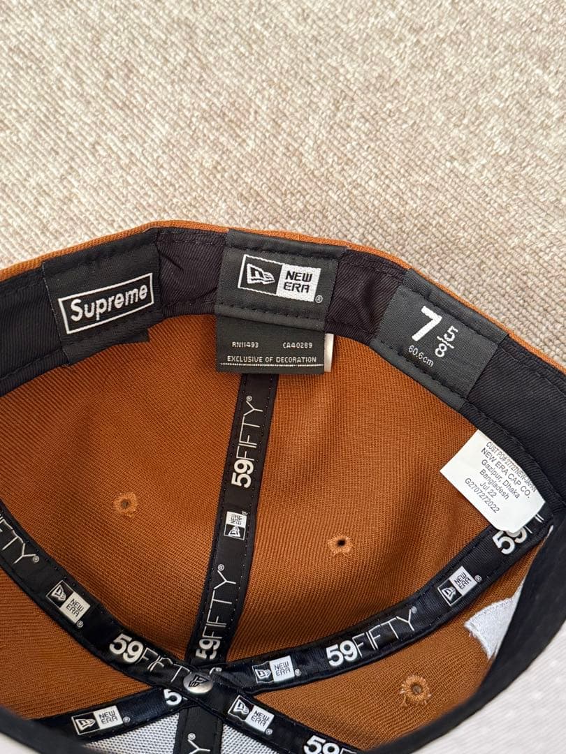 supreme NEW ERA ニューエラキャップ 7 5/8