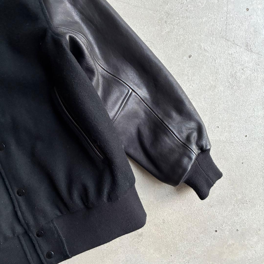 MR.OLIVE / SKOOKUM JACKET レザー スタジアムジャケット