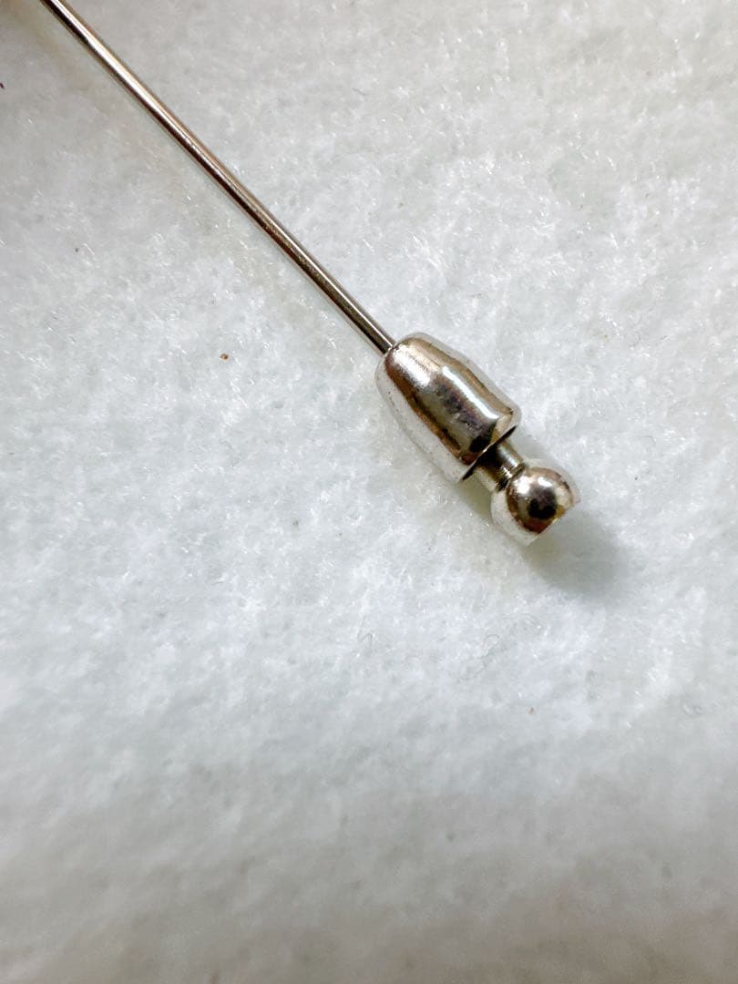 美品 エルメス ホースヘッド ピンブローチ シルバー