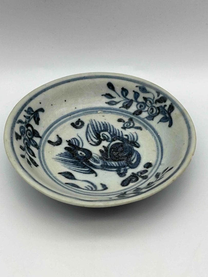 RITAO CHAN公式アカウント10　明時古染付皿唐物時代物(F-82)