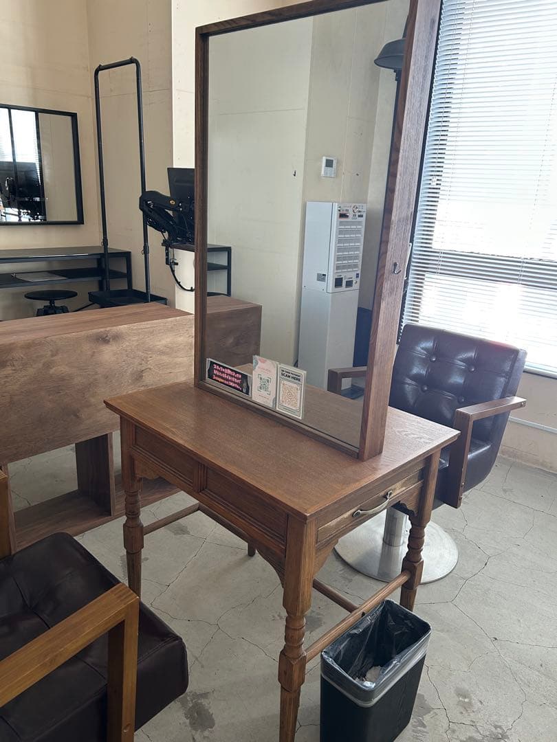 【中古】セット面 美容室 美容師 ドレッサー 両面鏡 #03