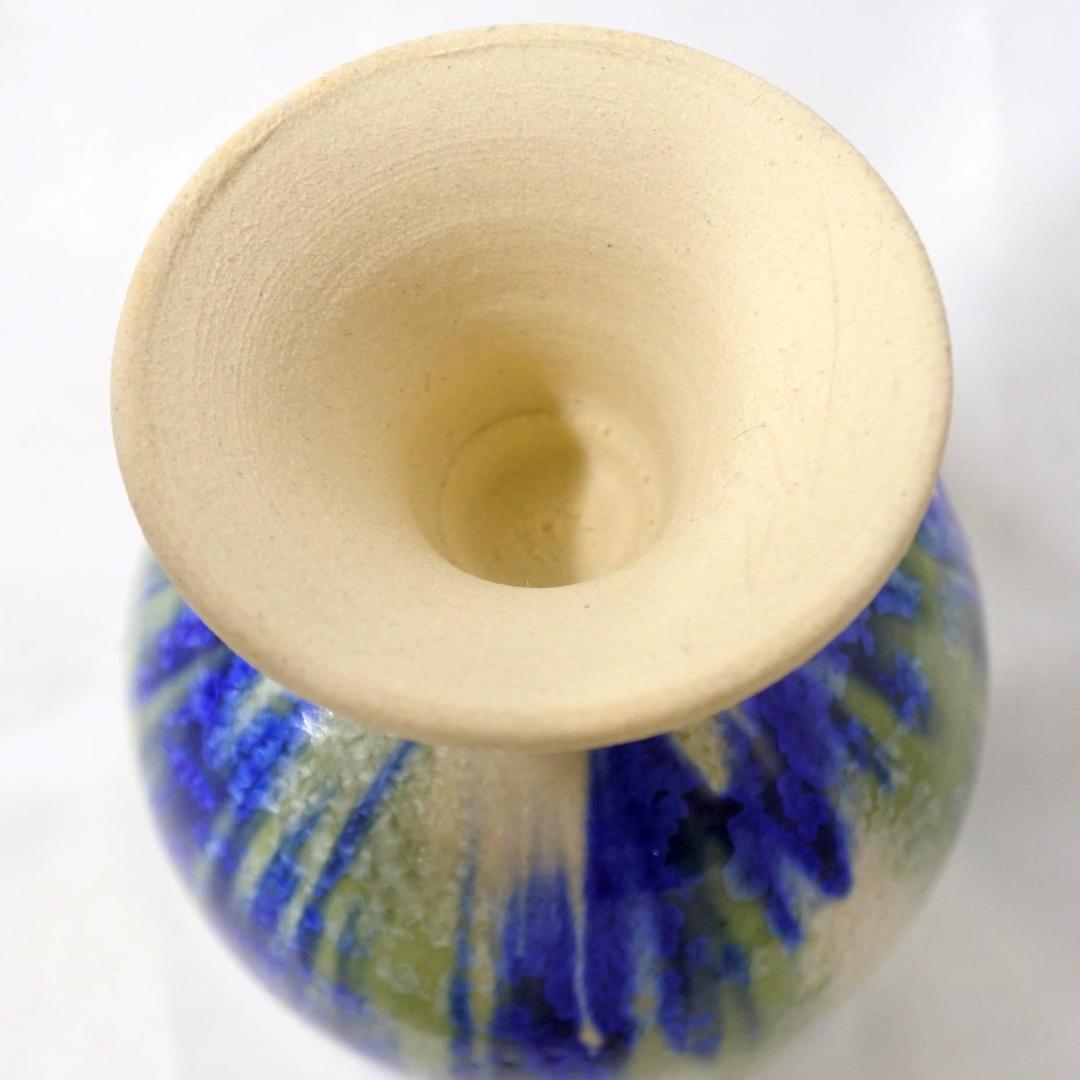 未使用 陶芸家 柳原睦夫 脚付き杯 盃 ゴブレット 陶器製酒器