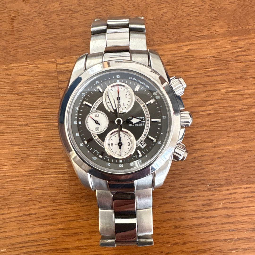クロノグラフ 腕時計 チタン　7T92-0DJ0 セイコー　SEIKO