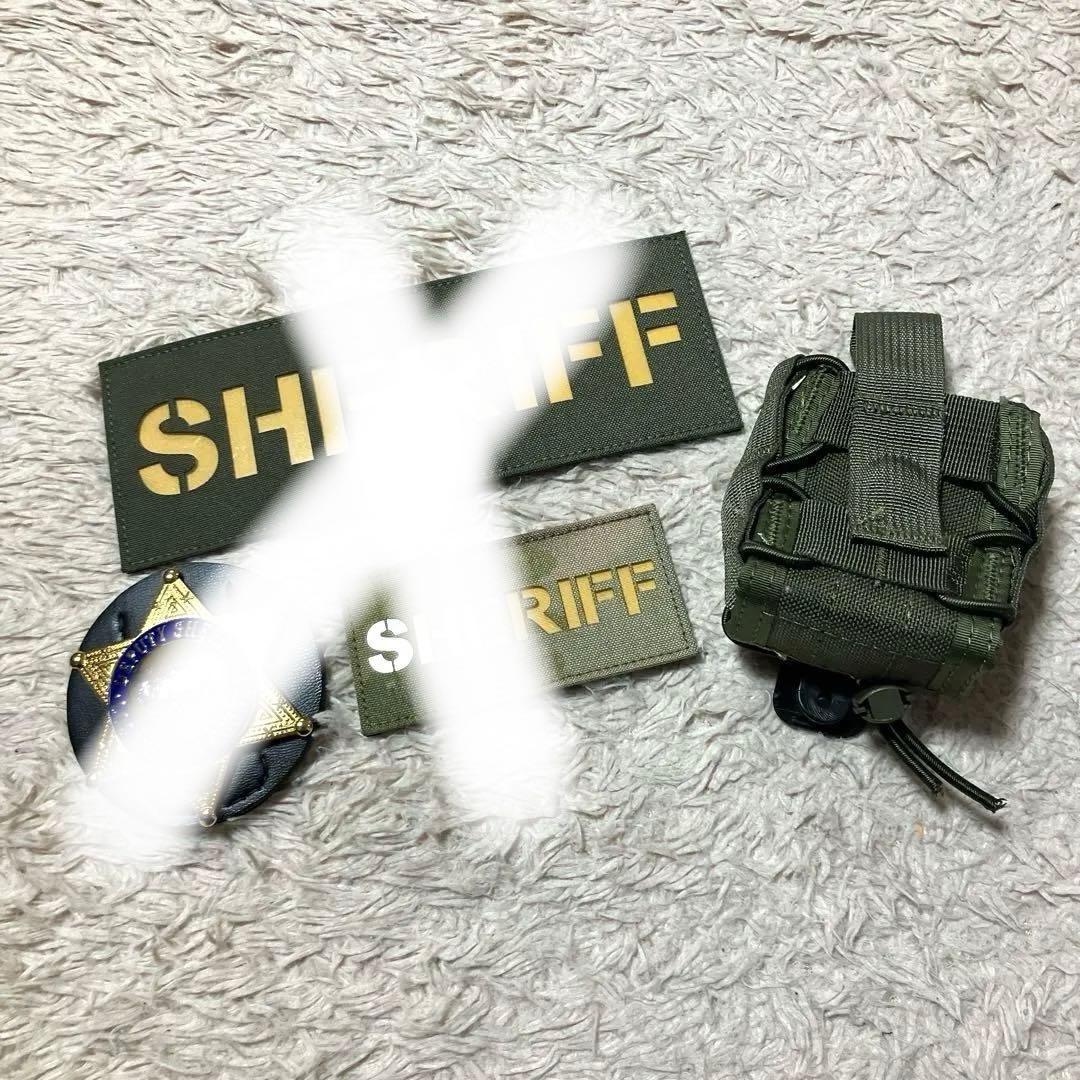 SHERIFF パッチ　ポリスバッジ　ハンドカフ　LE装備