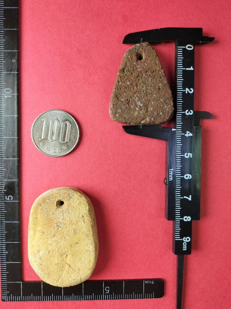 装身具セット(出土品)新石器時代(縄文時代中期？約6000年前〜)2点セット