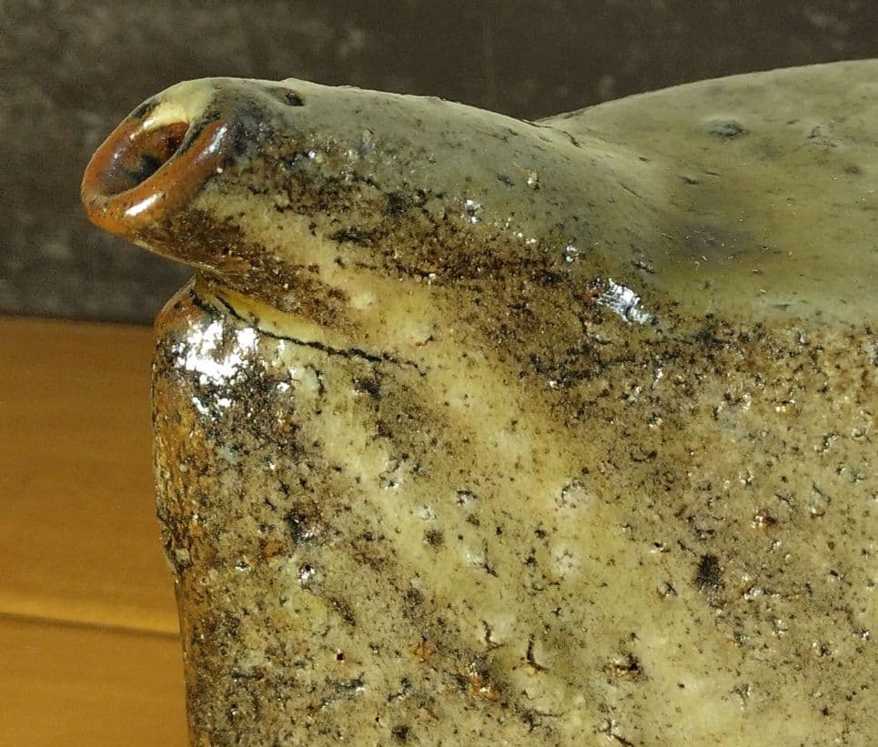 人間国宝 金城次郎 魚紋抱瓶 栞 共箱 未使用美品 壺屋焼 壷屋焼 やちむん