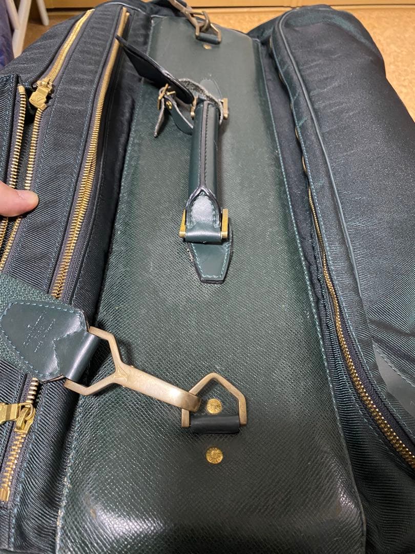 【ジャンク品】ヴィトン ガーメントケース ボストンバッグ タイガ 素材