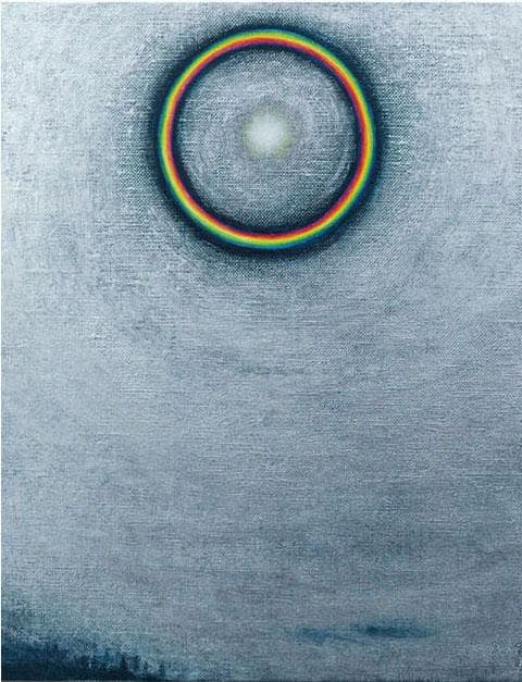 油絵 菅家令子 絵 絵画インテリア F3-S102023 風景 祈り 希望 奇跡