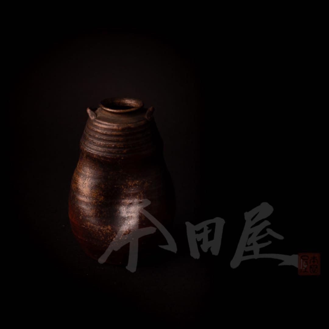 備前瓢型大茶入 幕末～明治 骨董品  備前焼