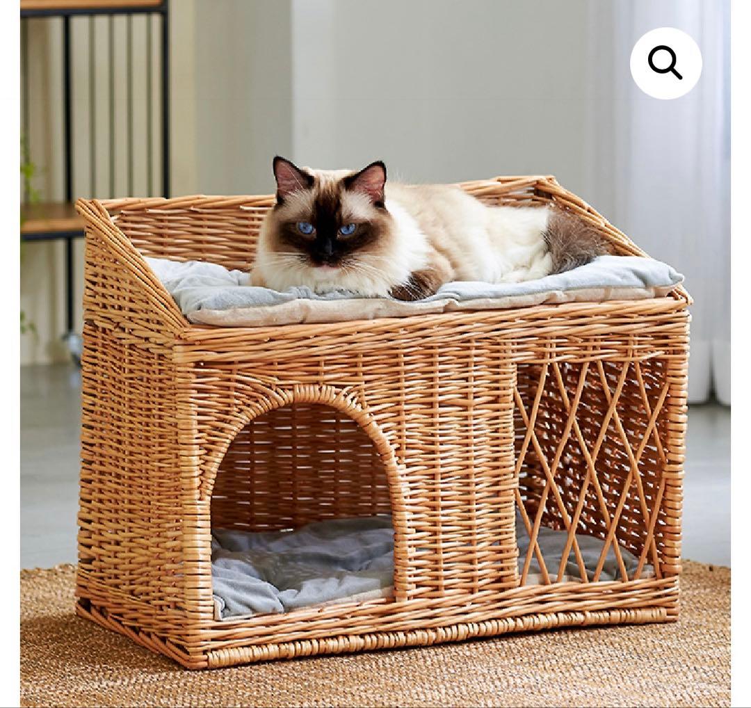 ペットハウス　犬　猫　キャットハウス　クッション付