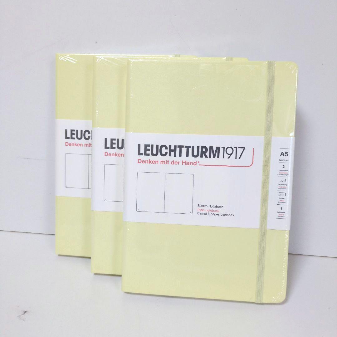 【未開封・3冊まとめ売り】LEUCHTTURM1917 A5 ノート 無地バニラ