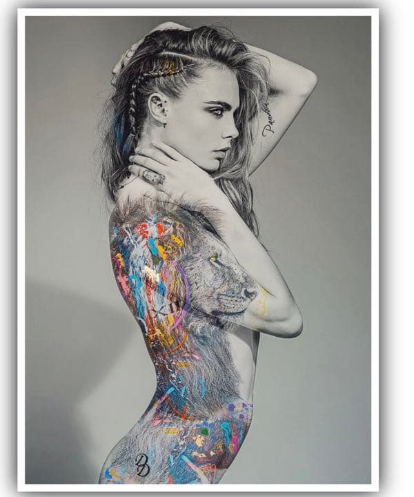 アート作品　I'M NOT A TROPHY \"CARA LION\"