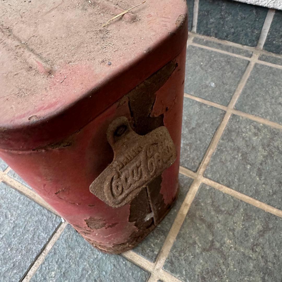 Coca-Cola 赤い金属製クーラー