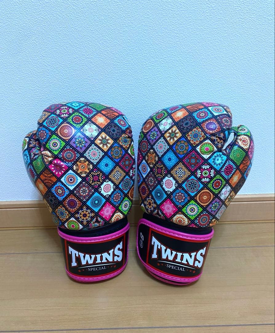 TWINS SPECIAL ボクシンググローブ 8oz カラフル パッチワーク柄
