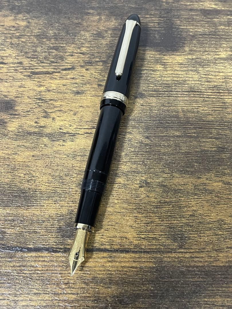 筆記確認＆洗浄済　セーラー　万年筆　プロフィット　21k ホワイトゴールド