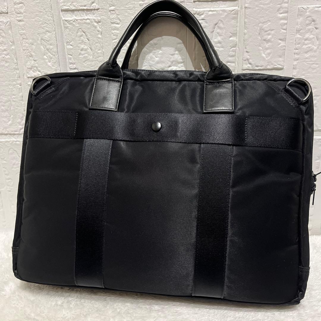 【美品】ポータータイム ビジネスバッグ 2way A4可 ブラック 吉田カバン