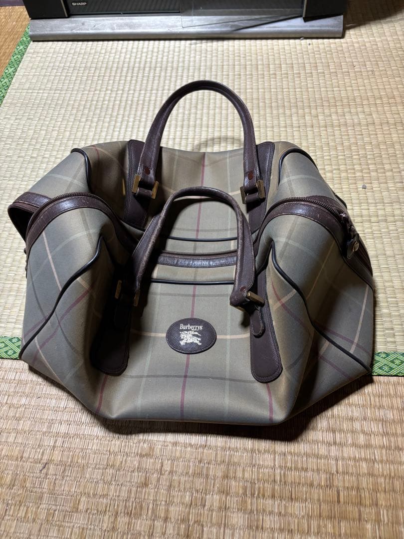Burberrys チェック柄 ボストンバッグ　ヴィンテージ