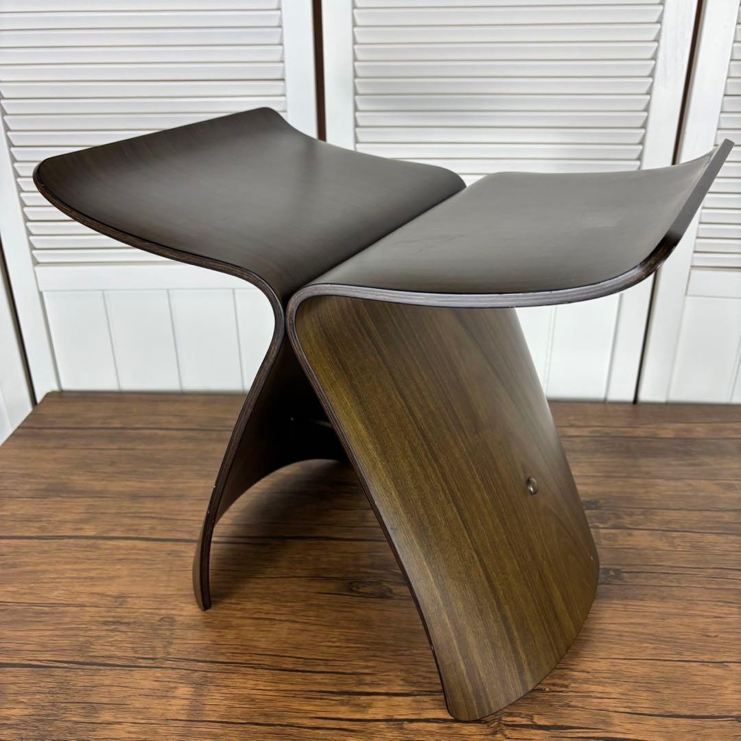 【匿名発送】天童木工　TENDOバタフライスツール　柳宗理　インテリア