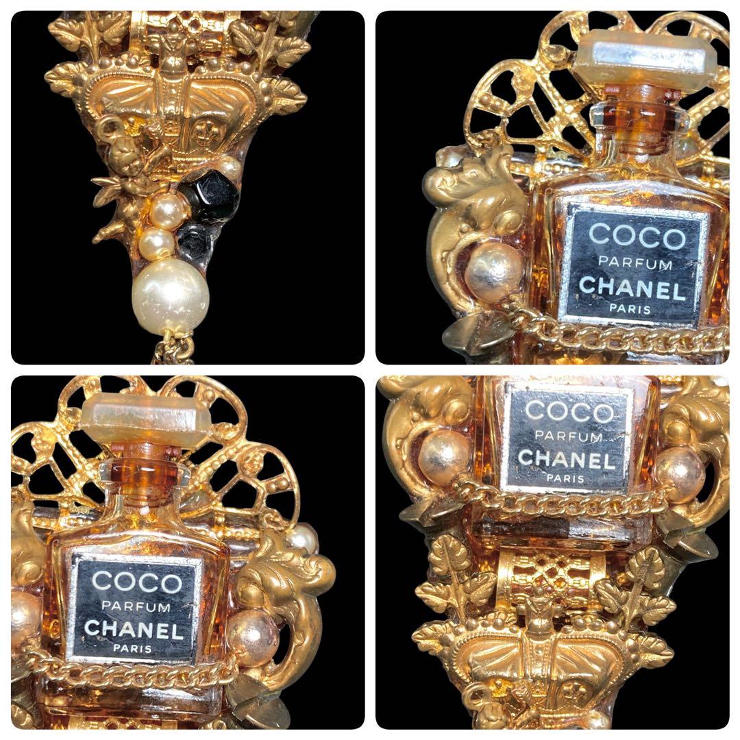 希少　CHANEL ヴィンテージ　ブローチ　パルファム　パール　エンジェル